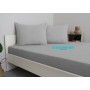 ETE HOMETEX Çift Kişilik Pamuklu Lastikli Çarşaf Takımı 180x200x30cm AÇIK GRİ 8696474231829